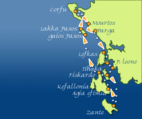 cyclades sailing itineraries