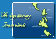 14 days itinerary in the islands of the ionian sea