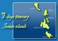 7 days itinerary in the islands of the ionian sea