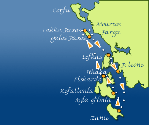 cyclades sailing itineraries