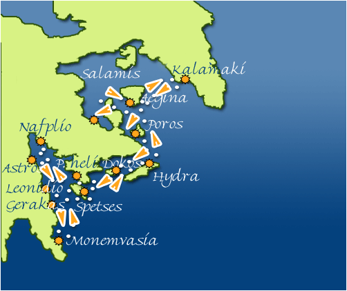 cyclades sailing itineraries