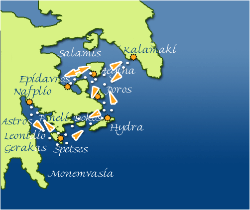 cyclades sailing itineraries